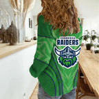 Canberra Raiders Rugby Mascot Women Casual Shirt Australian Rugby Culture - Tribal Inspired Viking Warrior