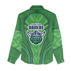 Canberra Raiders Rugby Mascot Women Casual Shirt Australian Rugby Culture - Tribal Inspired Viking Warrior