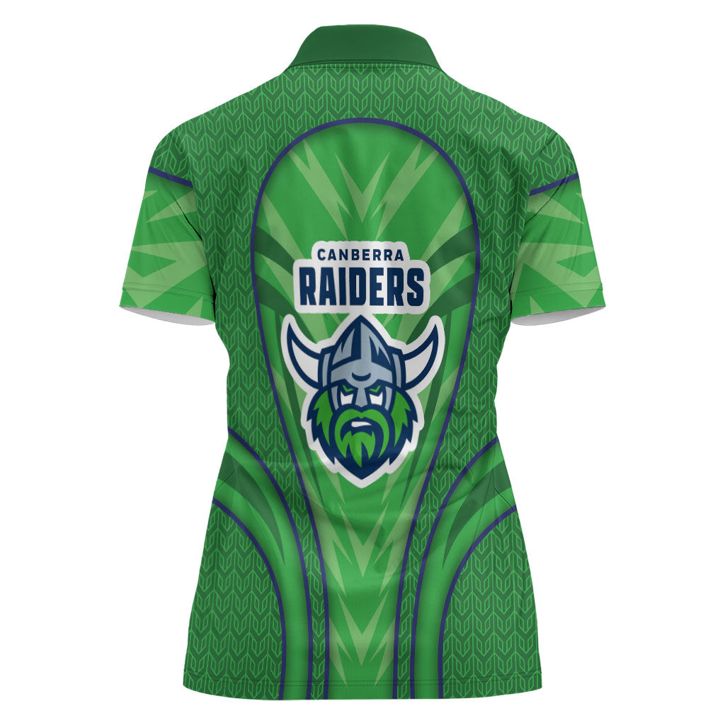 Canberra Raiders Rugby Mascot Women Polo Shirt Australian Rugby Culture - Tribal Inspired Viking Warrior