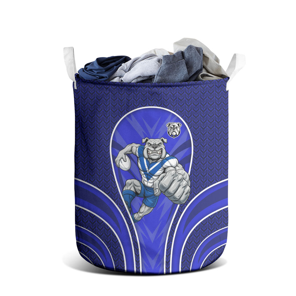 Canterbury Bankstown Bulldogs Rugby Mascot Laundry Basket Australian Rugby Culture - Tribal Inspired Bulldog