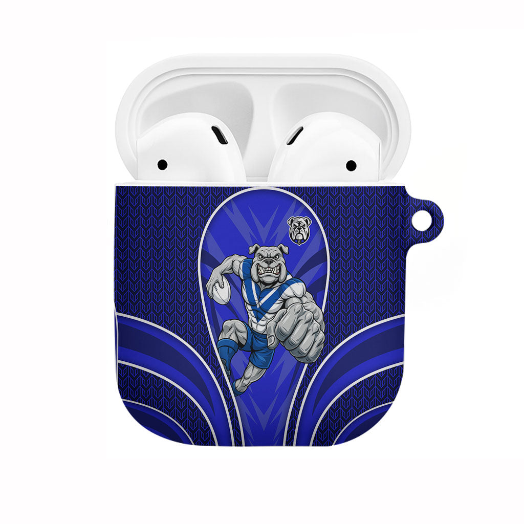 Canterbury Bankstown Bulldogs Rugby Mascot AirPods Case Australian Rugby Culture - Tribal Inspired Bulldog