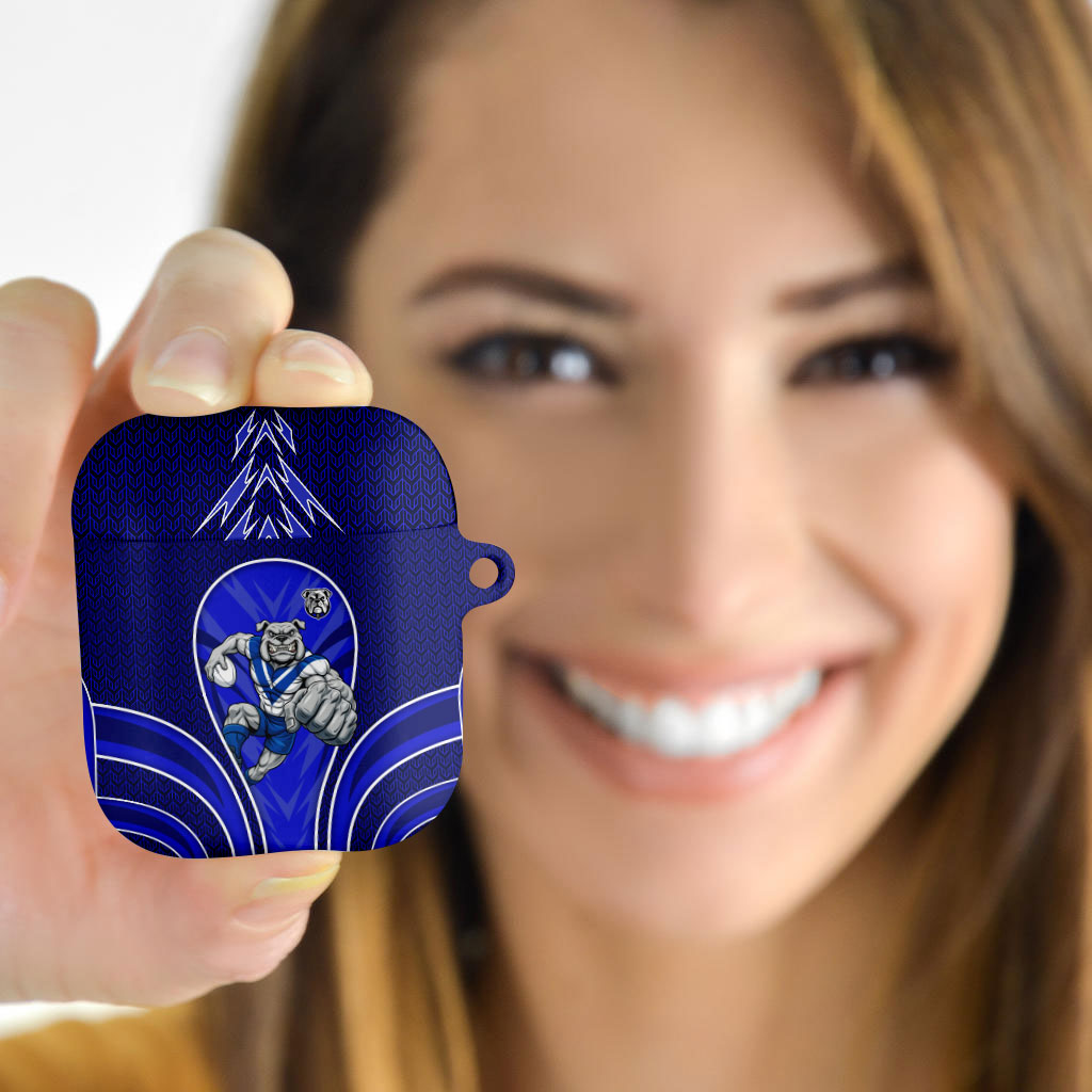 Canterbury Bankstown Bulldogs Rugby Mascot AirPods Case Australian Rugby Culture - Tribal Inspired Bulldog