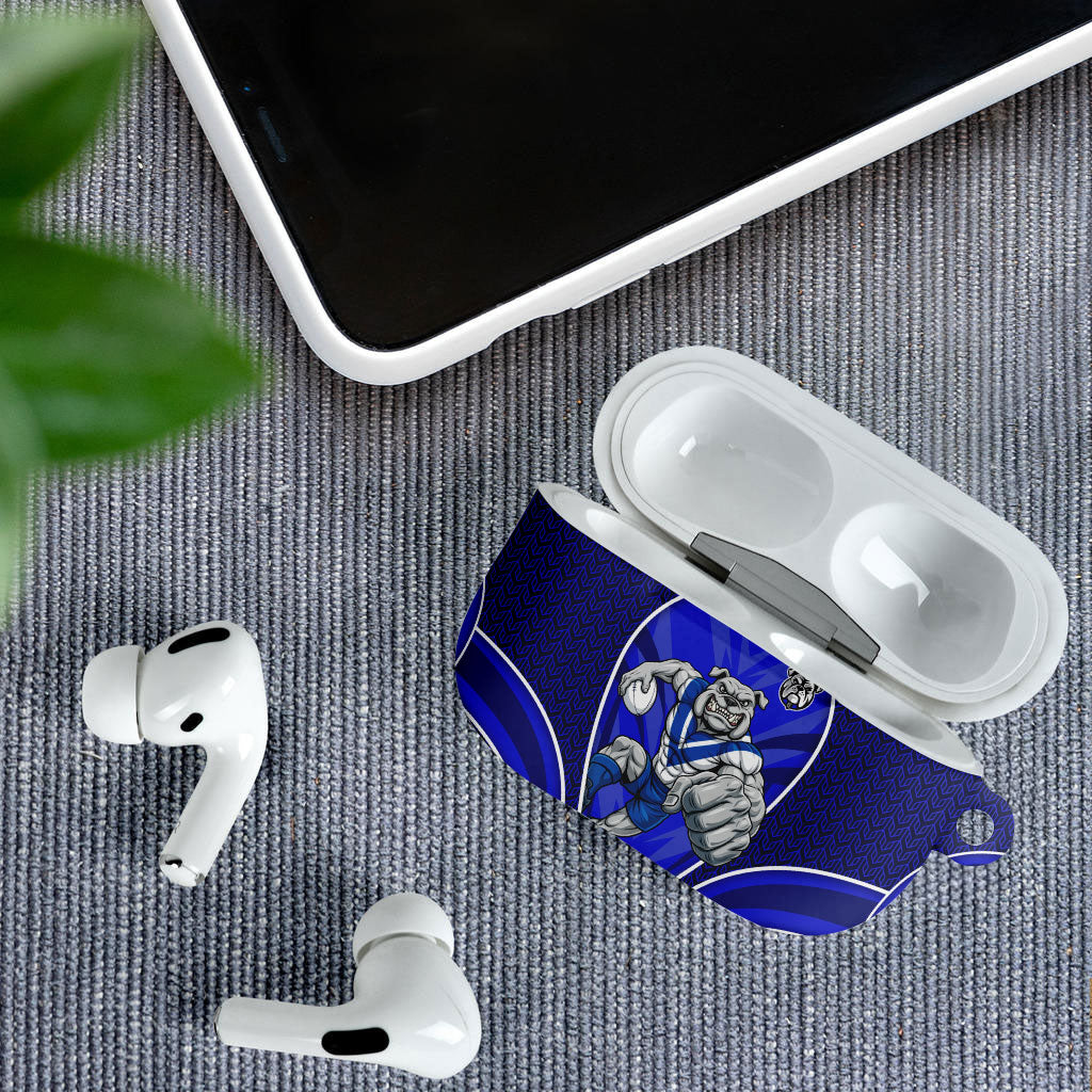 Canterbury Bankstown Bulldogs Rugby Mascot AirPods Case Australian Rugby Culture - Tribal Inspired Bulldog