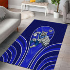 Canterbury Bankstown Bulldogs Rugby Mascot Area Rug Australian Rugby Culture - Tribal Inspired Bulldog