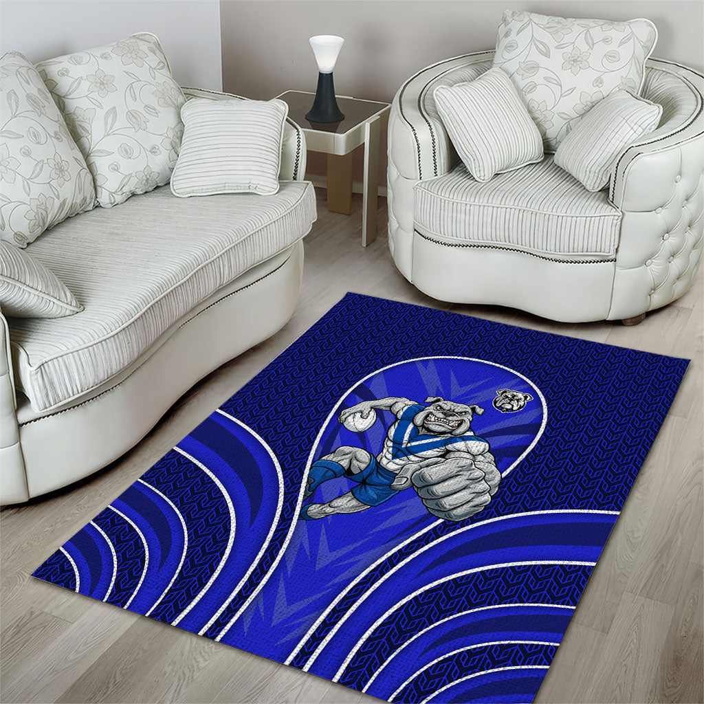 Canterbury Bankstown Bulldogs Rugby Mascot Area Rug Australian Rugby Culture - Tribal Inspired Bulldog
