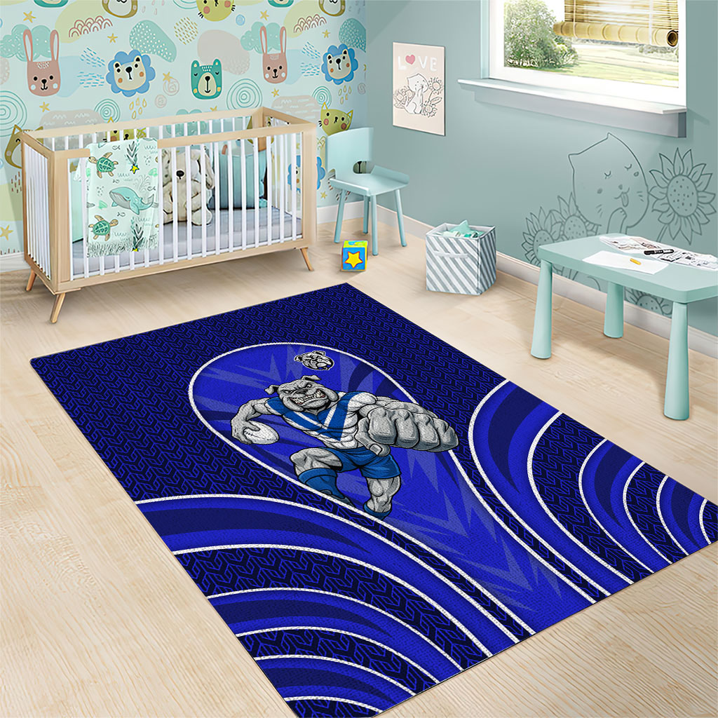 Canterbury Bankstown Bulldogs Rugby Mascot Area Rug Australian Rugby Culture - Tribal Inspired Bulldog