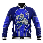 Canterbury Bankstown Bulldogs Rugby Mascot Baseball Jacket Australian Rugby Culture - Tribal Inspired Bulldog