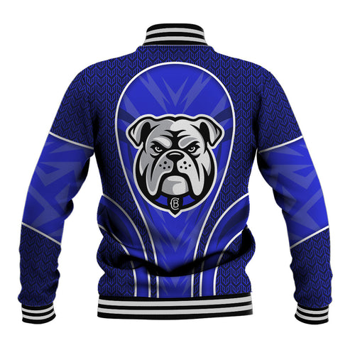 Canterbury Bankstown Bulldogs Rugby Mascot Baseball Jacket Australian Rugby Culture - Tribal Inspired Bulldog