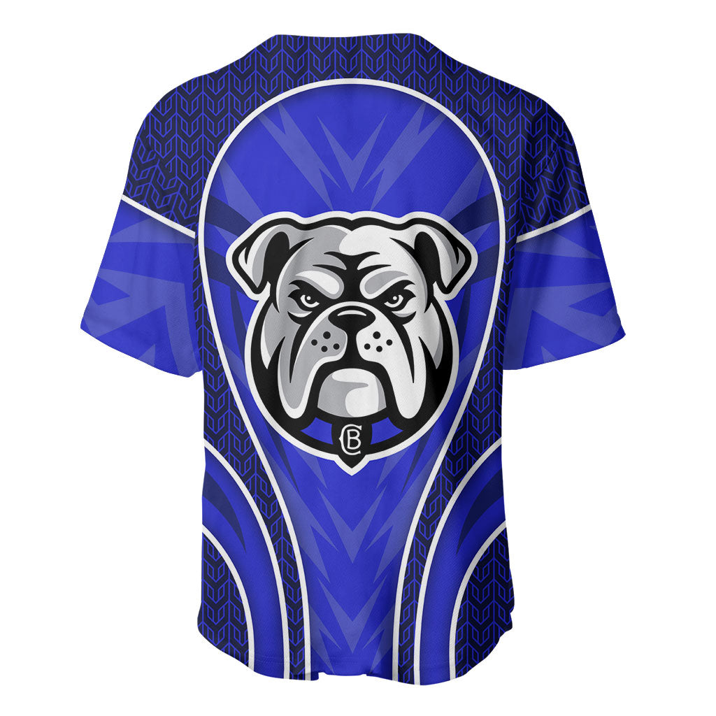 Canterbury Bankstown Bulldogs Rugby Mascot Baseball Jersey Australian Rugby Culture - Tribal Inspired Bulldog