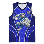 Canterbury Bankstown Bulldogs Rugby Mascot Basketball Jersey Australian Rugby Culture - Tribal Inspired Bulldog