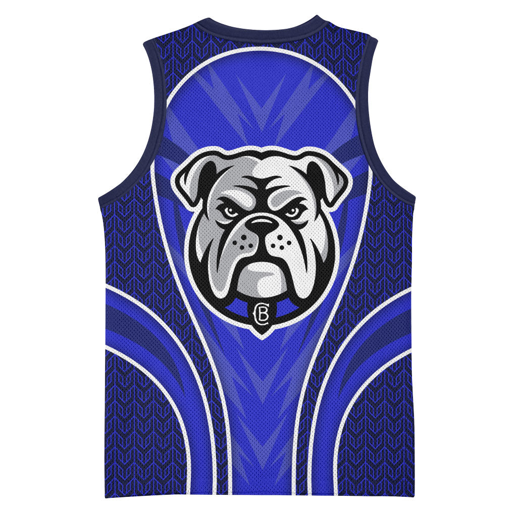 Canterbury Bankstown Bulldogs Rugby Mascot Basketball Jersey Australian Rugby Culture - Tribal Inspired Bulldog