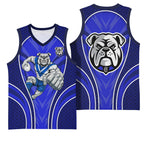 Canterbury Bankstown Bulldogs Rugby Mascot Basketball Jersey Australian Rugby Culture - Tribal Inspired Bulldog