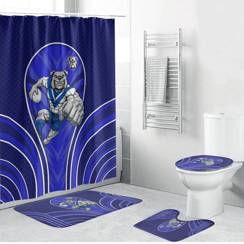 Canterbury Bankstown Bulldogs Rugby Mascot Bathroom Set Australian Rugby Culture - Tribal Inspired Bulldog