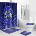 Canterbury Bankstown Bulldogs Rugby Mascot Bathroom Set Australian Rugby Culture - Tribal Inspired Bulldog