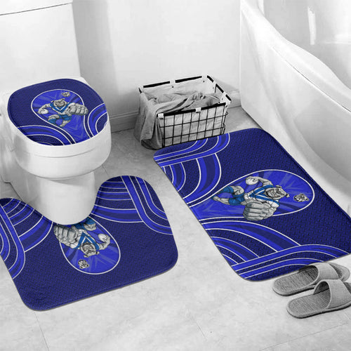 Canterbury Bankstown Bulldogs Rugby Mascot Bathroom Set Australian Rugby Culture - Tribal Inspired Bulldog