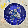 Canterbury Bankstown Bulldogs Rugby Mascot Beach Blanket Australian Rugby Culture - Tribal Inspired Bulldog