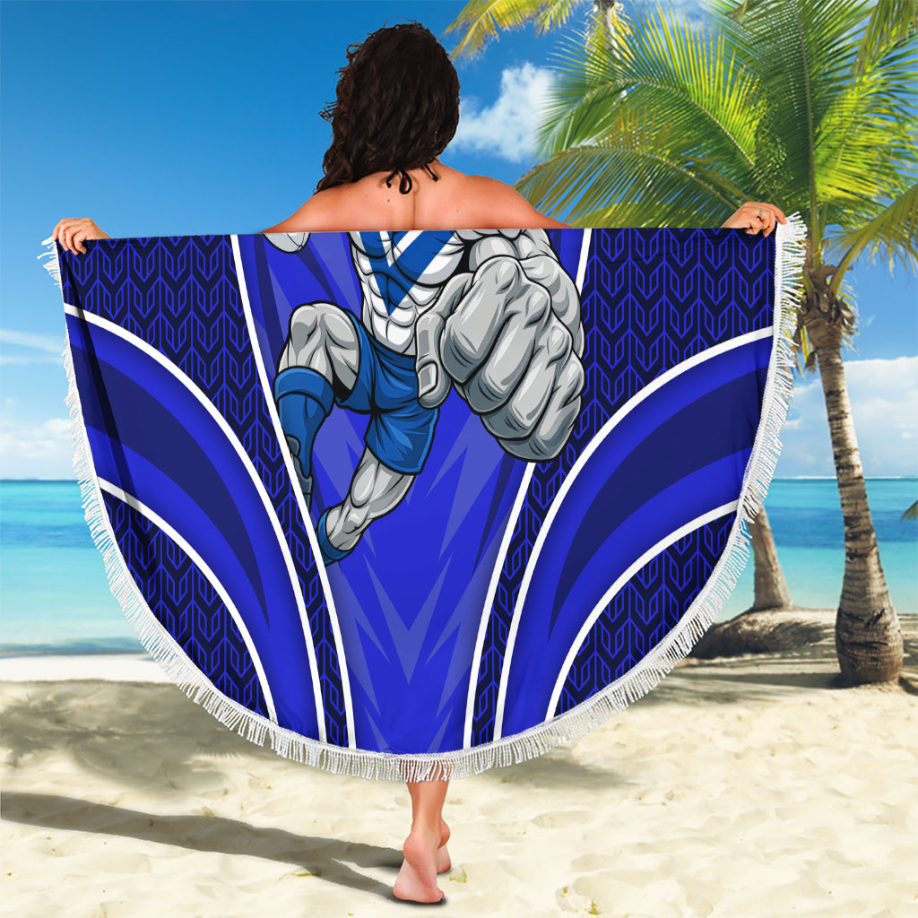 Canterbury Bankstown Bulldogs Rugby Mascot Beach Blanket Australian Rugby Culture - Tribal Inspired Bulldog