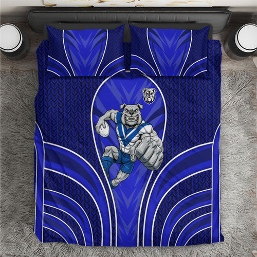 Canterbury Bankstown Bulldogs Rugby Mascot Bedding Set Australian Rugby Culture - Tribal Inspired Bulldog