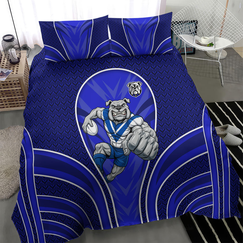 Canterbury Bankstown Bulldogs Rugby Mascot Bedding Set Australian Rugby Culture - Tribal Inspired Bulldog
