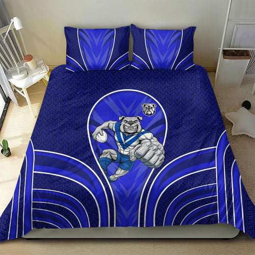 Canterbury Bankstown Bulldogs Rugby Mascot Bedding Set Australian Rugby Culture - Tribal Inspired Bulldog