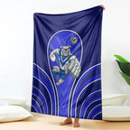 Canterbury Bankstown Bulldogs Rugby Mascot Blanket Australian Rugby Culture - Tribal Inspired Bulldog