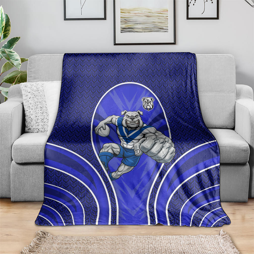 Canterbury Bankstown Bulldogs Rugby Mascot Blanket Australian Rugby Culture - Tribal Inspired Bulldog