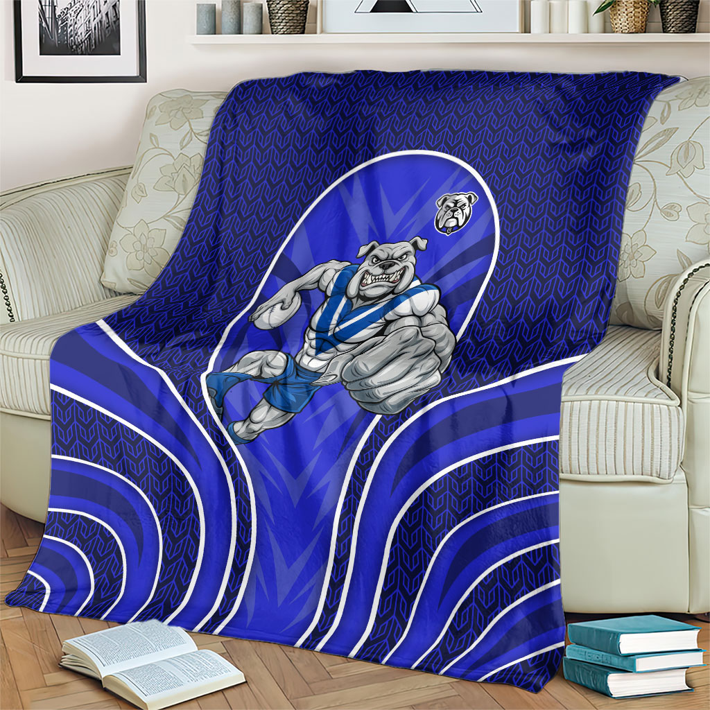Canterbury Bankstown Bulldogs Rugby Mascot Blanket Australian Rugby Culture - Tribal Inspired Bulldog