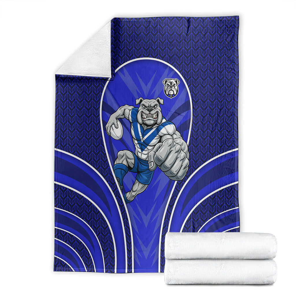 Canterbury Bankstown Bulldogs Rugby Mascot Blanket Australian Rugby Culture - Tribal Inspired Bulldog
