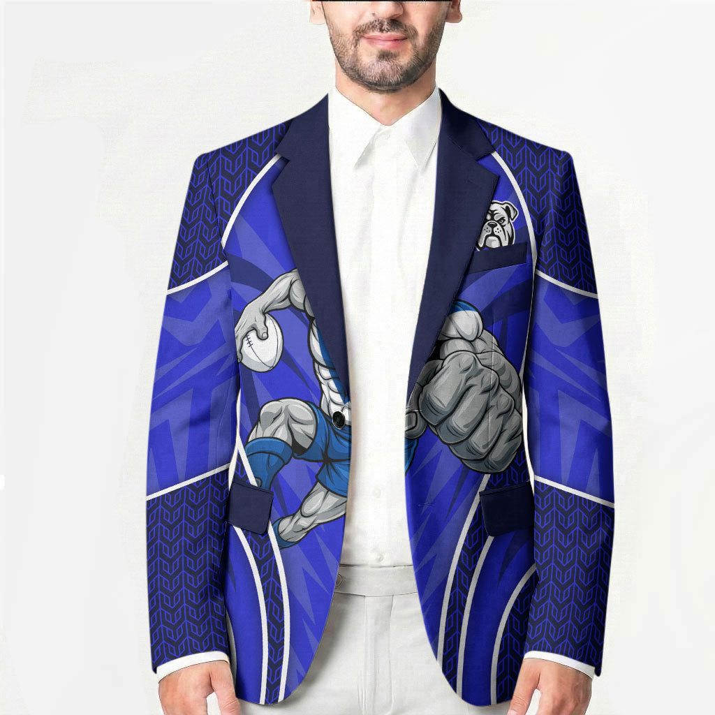 Canterbury Bankstown Bulldogs Rugby Mascot Blazer Australian Rugby Culture - Tribal Inspired Bulldog