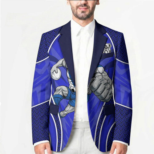 Canterbury Bankstown Bulldogs Rugby Mascot Blazer Australian Rugby Culture - Tribal Inspired Bulldog
