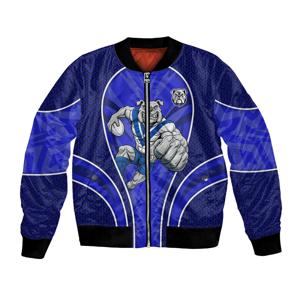 Canterbury Bankstown Bulldogs Rugby Mascot Bomber Jacket Australian Rugby Culture - Tribal Inspired Bulldog