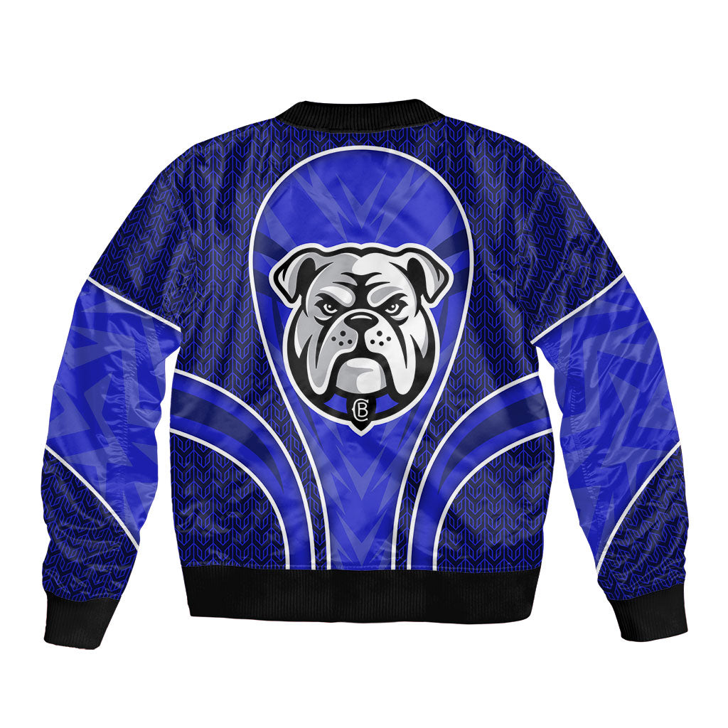 Canterbury Bankstown Bulldogs Rugby Mascot Bomber Jacket Australian Rugby Culture - Tribal Inspired Bulldog