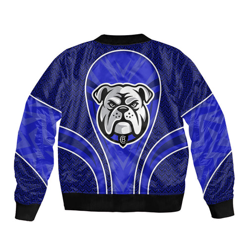 Canterbury Bankstown Bulldogs Rugby Mascot Bomber Jacket Australian Rugby Culture - Tribal Inspired Bulldog