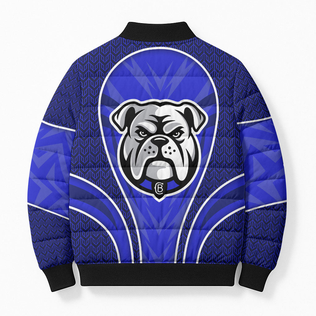 Canterbury Bankstown Bulldogs Rugby Mascot Bomber Puffer Jacket Australian Rugby Culture - Tribal Inspired Bulldog