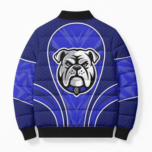 Canterbury Bankstown Bulldogs Rugby Mascot Bomber Puffer Jacket Australian Rugby Culture - Tribal Inspired Bulldog