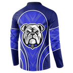 Canterbury Bankstown Bulldogs Rugby Mascot Button Sweatshirt Australian Rugby Culture - Tribal Inspired Bulldog