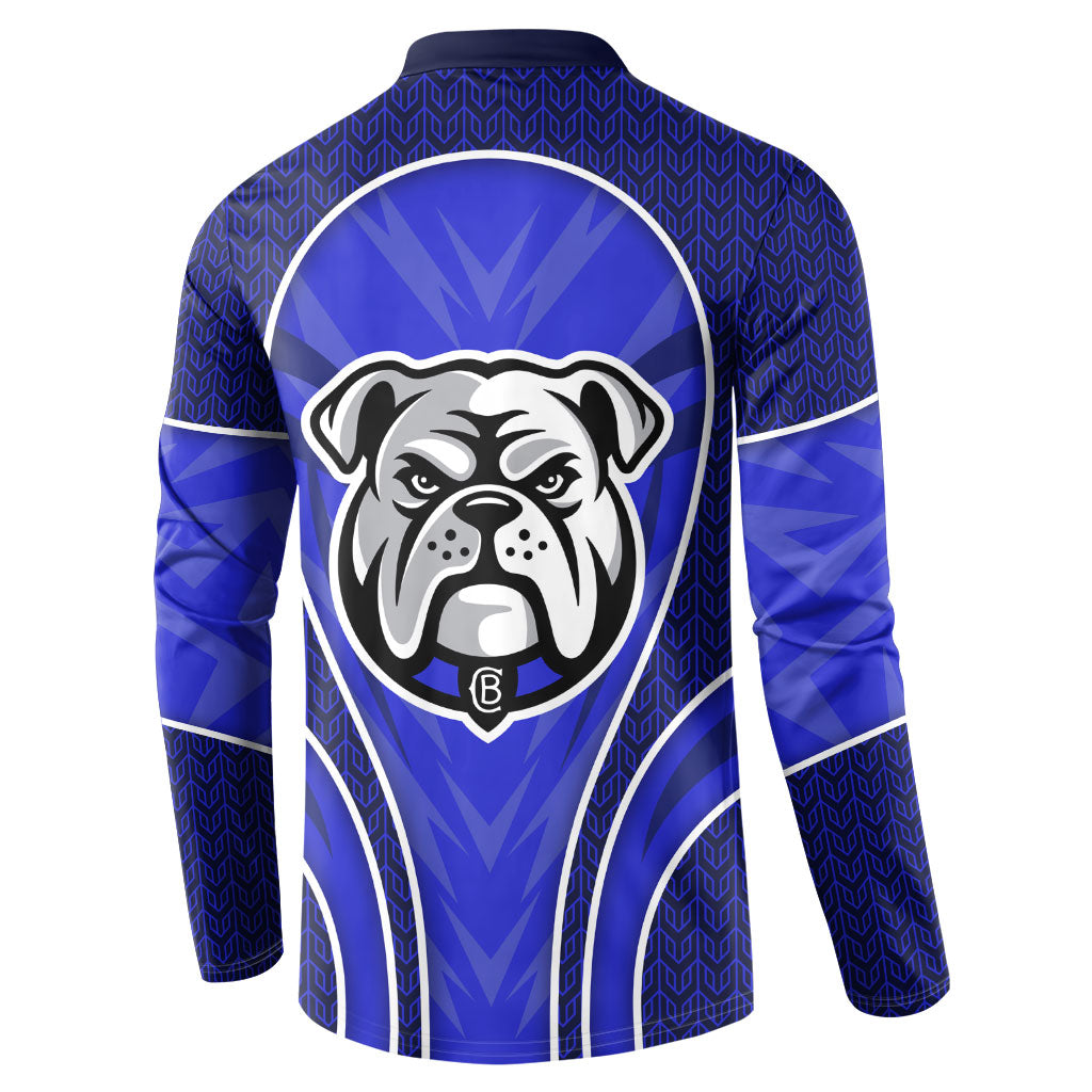 Canterbury Bankstown Bulldogs Rugby Mascot Button Sweatshirt Australian Rugby Culture - Tribal Inspired Bulldog