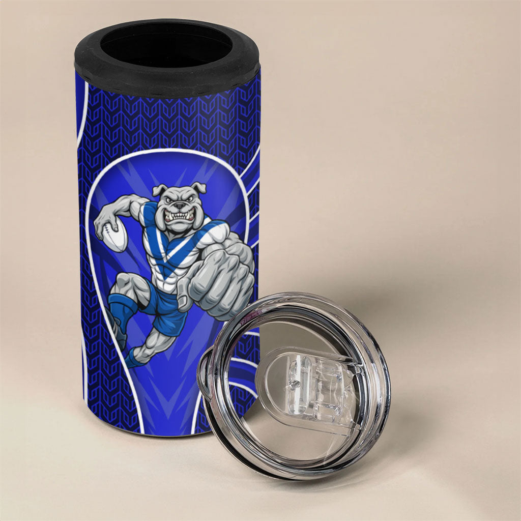 Canterbury Bankstown Bulldogs Rugby Mascot 4 in 1 Can Cooler Tumbler Australian Rugby Culture - Tribal Inspired Bulldog