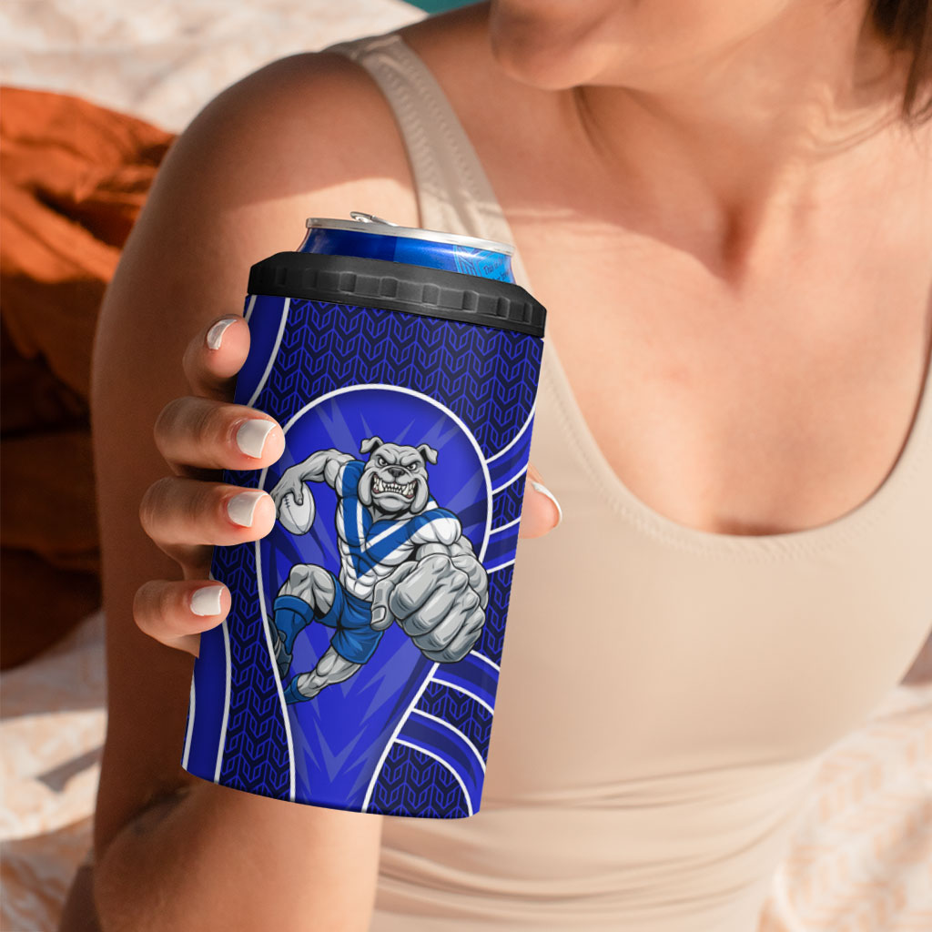 Canterbury Bankstown Bulldogs Rugby Mascot 4 in 1 Can Cooler Tumbler Australian Rugby Culture - Tribal Inspired Bulldog
