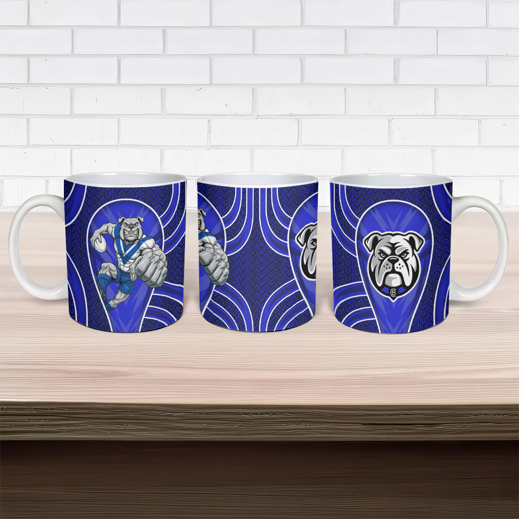 Canterbury Bankstown Bulldogs Rugby Mascot Ceramic Mug Australian Rugby Culture - Tribal Inspired Bulldog
