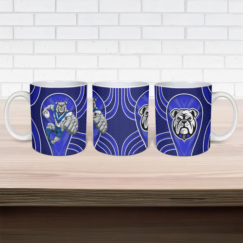 Canterbury Bankstown Bulldogs Rugby Mascot Ceramic Mug Australian Rugby Culture - Tribal Inspired Bulldog