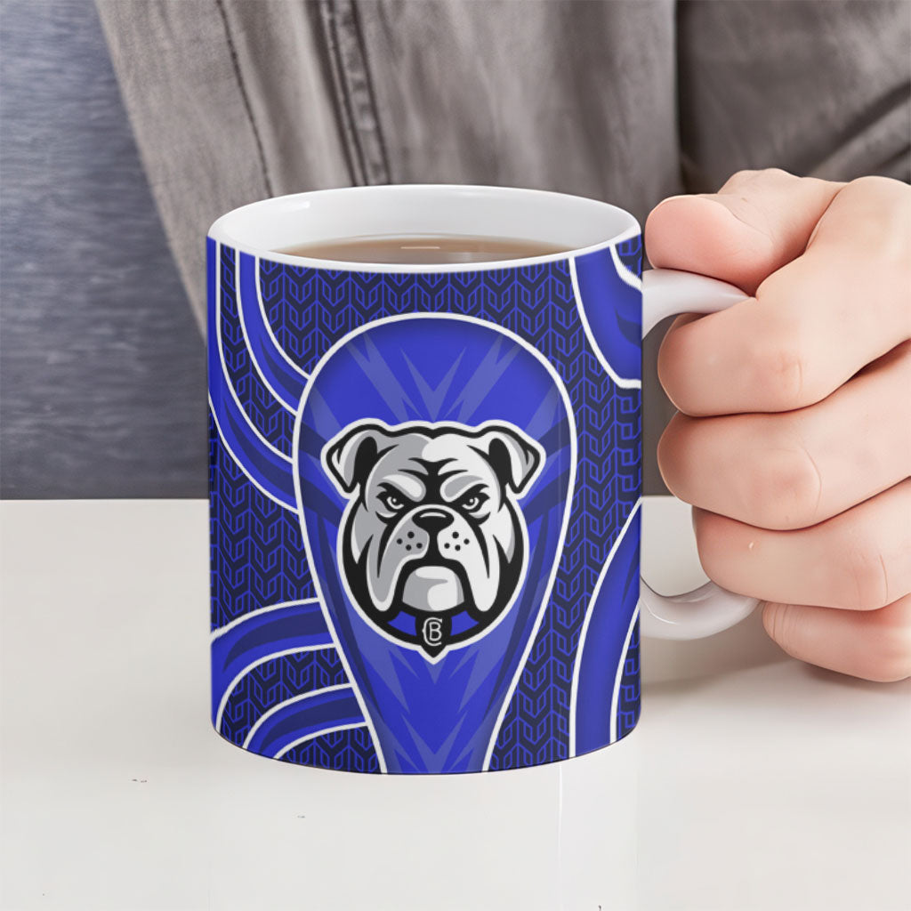 Canterbury Bankstown Bulldogs Rugby Mascot Ceramic Mug Australian Rugby Culture - Tribal Inspired Bulldog