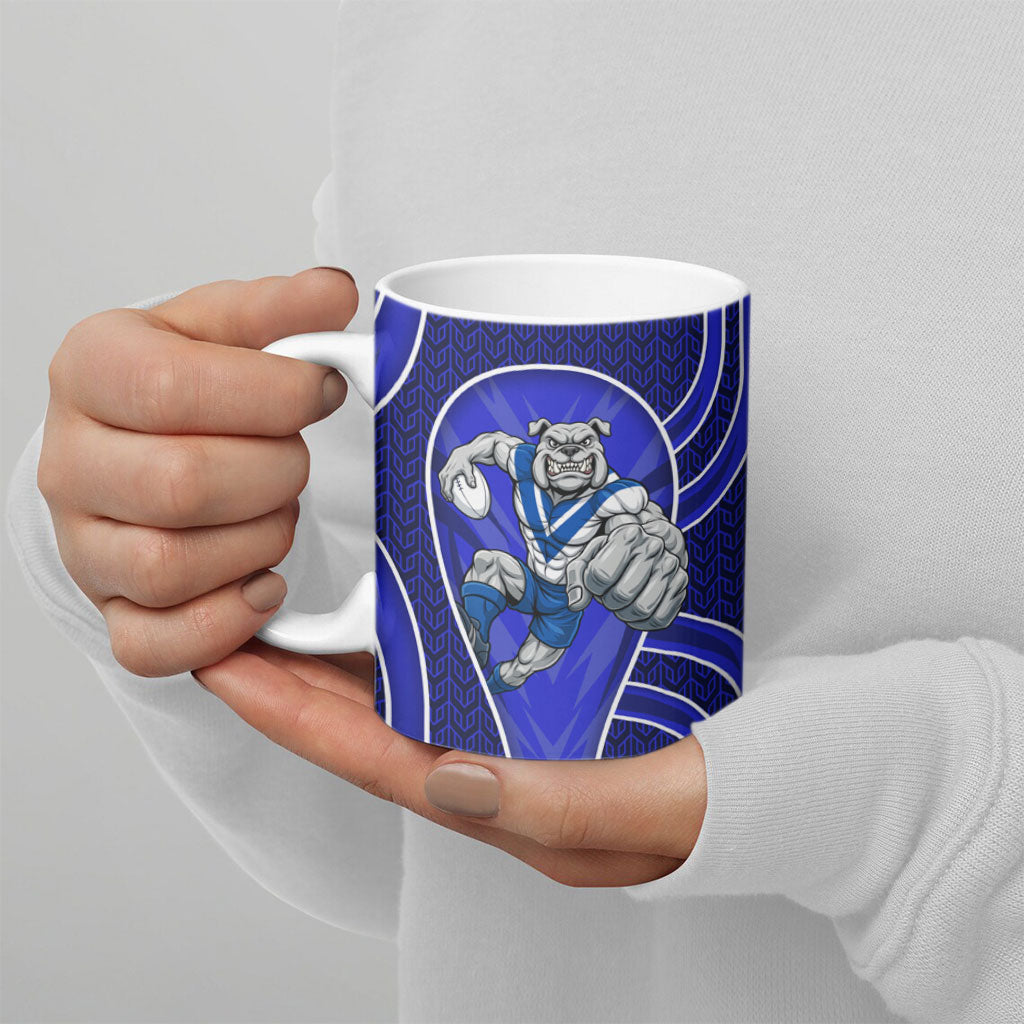Canterbury Bankstown Bulldogs Rugby Mascot Ceramic Mug Australian Rugby Culture - Tribal Inspired Bulldog