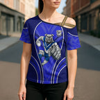 Canterbury Bankstown Bulldogs Rugby Mascot Cross Shoulder Shirt Australian Rugby Culture - Tribal Inspired Bulldog