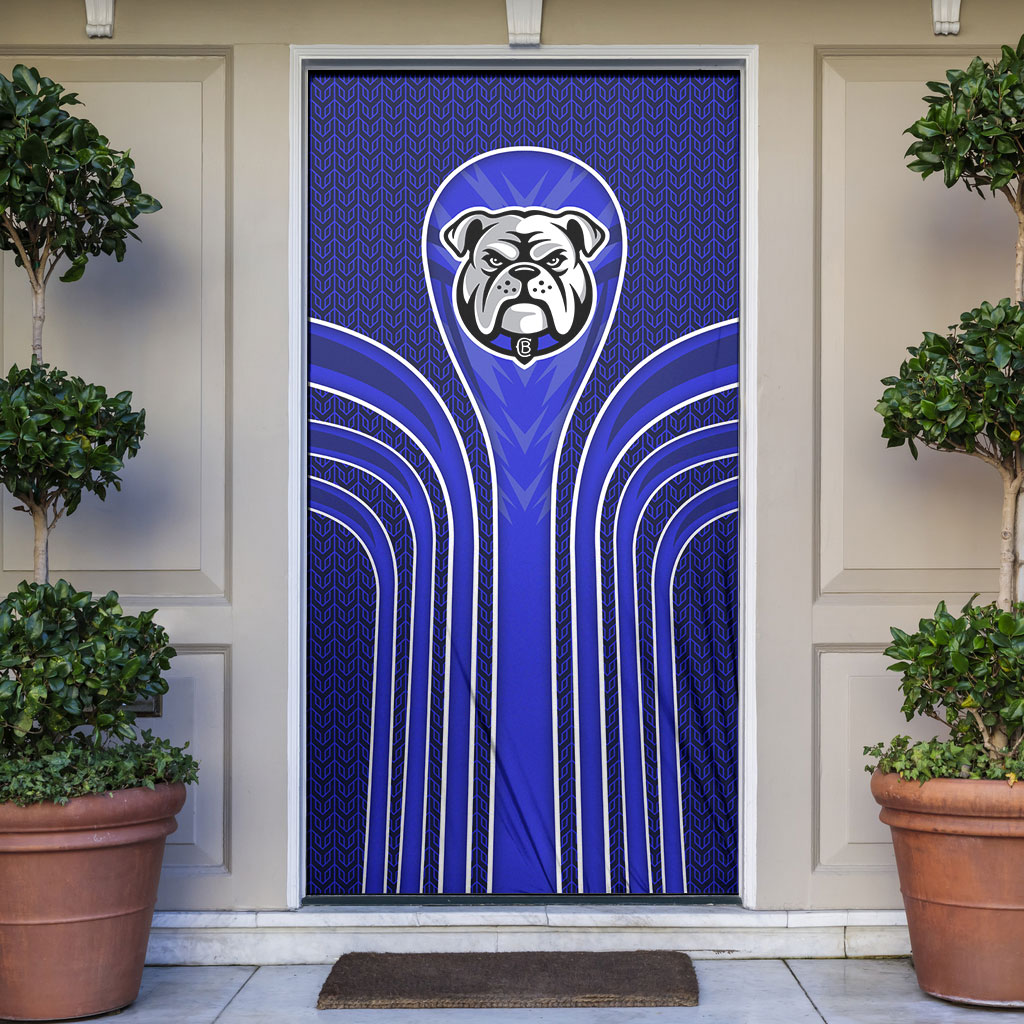 Canterbury Bankstown Bulldogs Rugby Mascot Door Cover Australian Rugby Culture - Tribal Inspired Bulldog