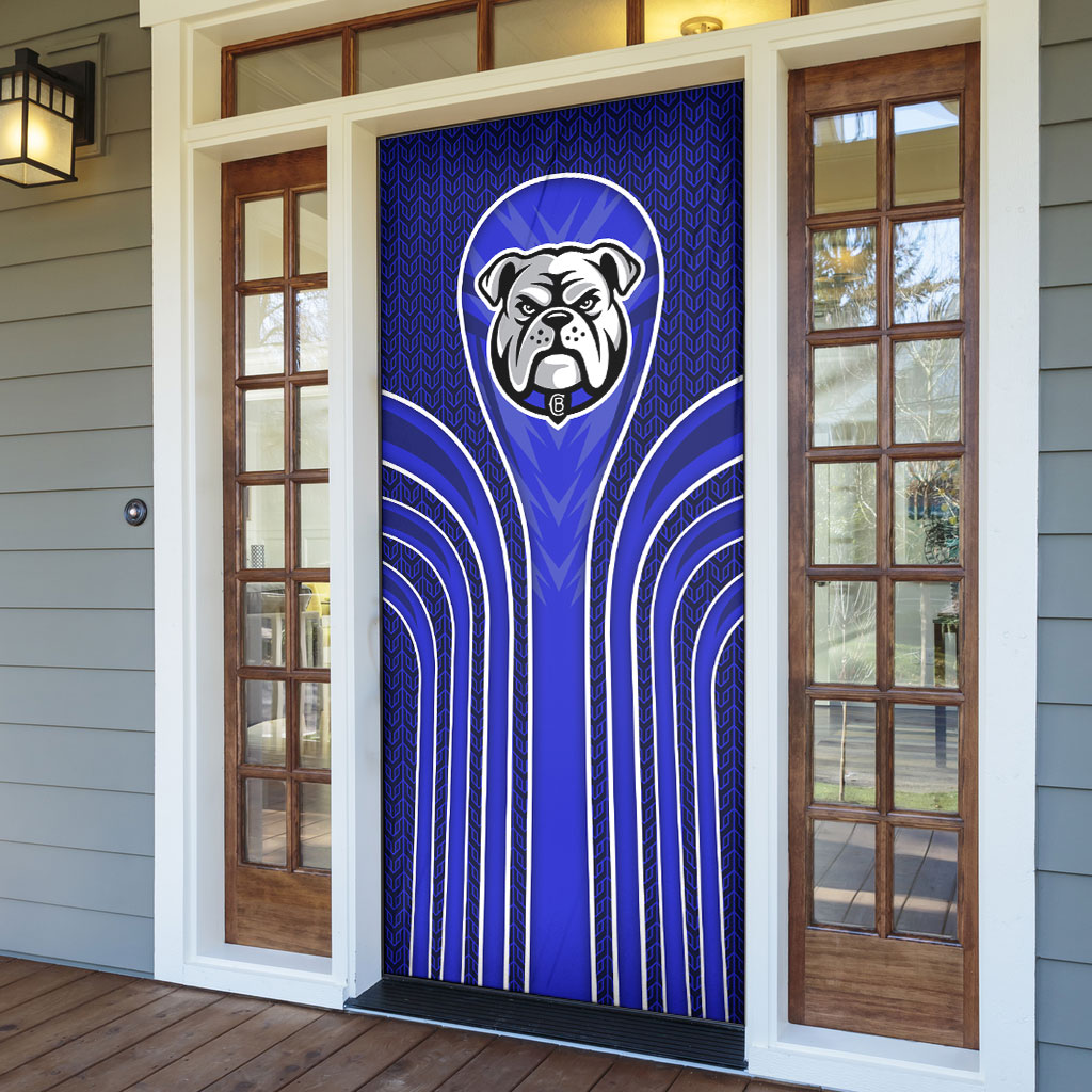 Canterbury Bankstown Bulldogs Rugby Mascot Door Cover Australian Rugby Culture - Tribal Inspired Bulldog