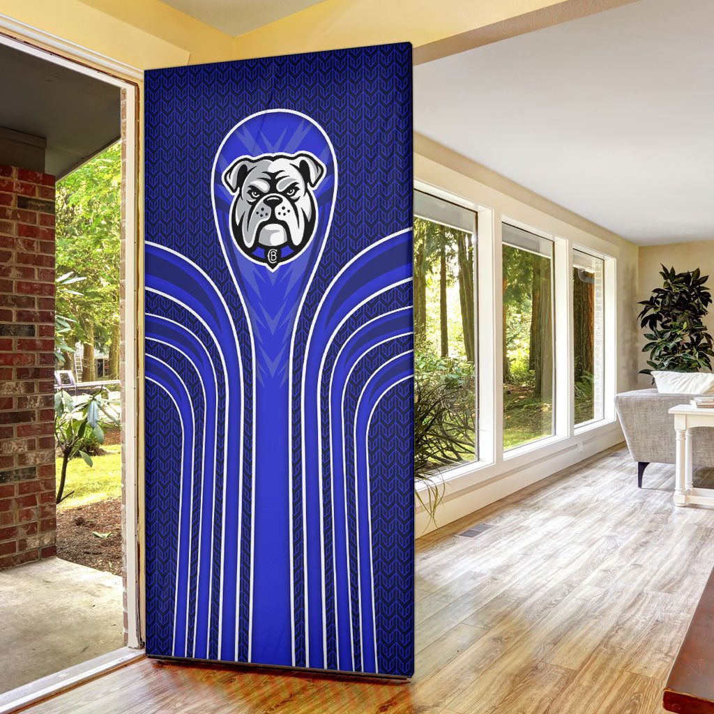 Canterbury Bankstown Bulldogs Rugby Mascot Door Cover Australian Rugby Culture - Tribal Inspired Bulldog