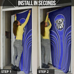 Canterbury Bankstown Bulldogs Rugby Mascot Door Cover Australian Rugby Culture - Tribal Inspired Bulldog