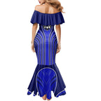 Canterbury Bankstown Bulldogs Rugby Mascot Family Matching Mermaid Dress and Hawaiian Shirt Australian Rugby Culture - Tribal Inspired Bulldog