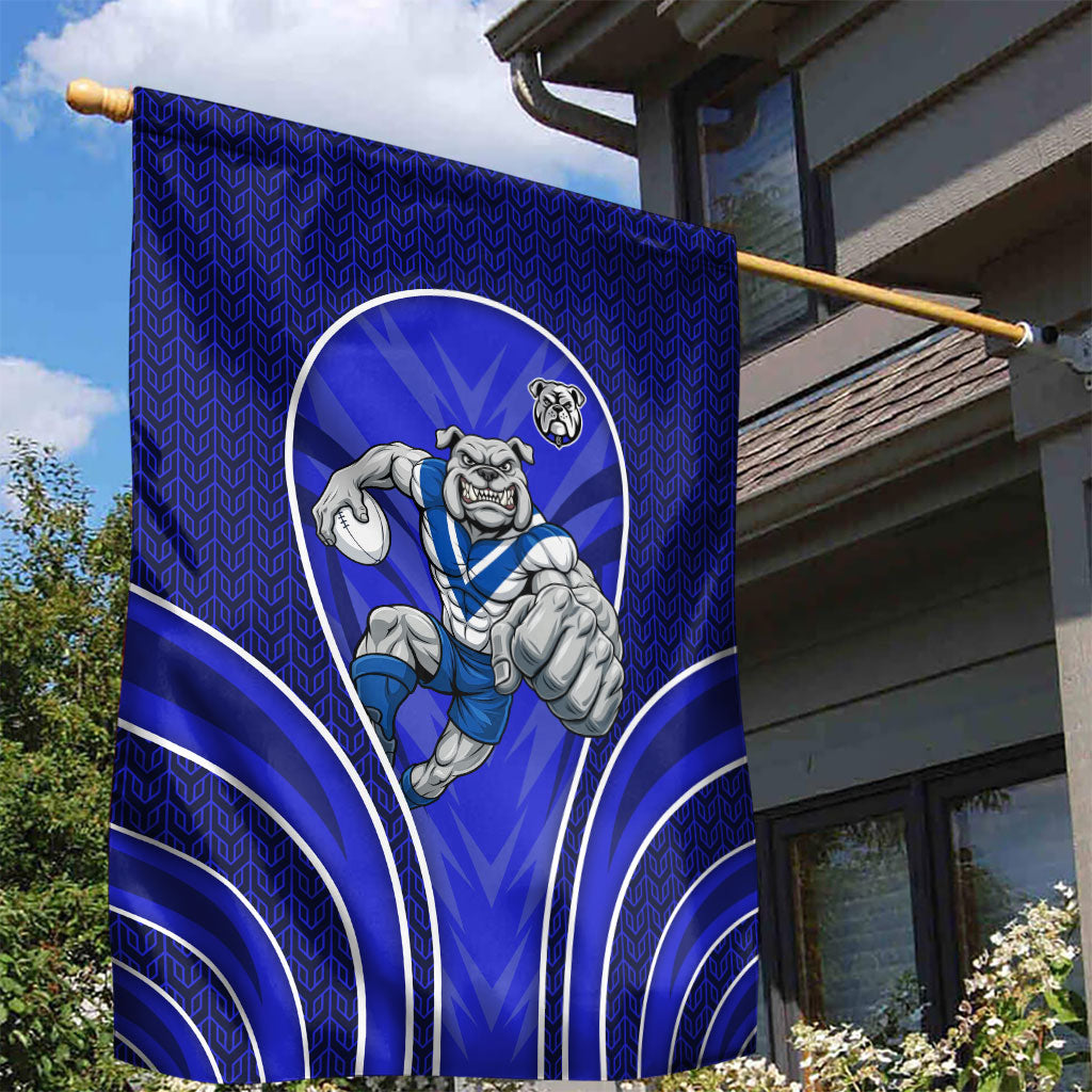 Canterbury Bankstown Bulldogs Rugby Mascot Garden Flag Australian Rugby Culture - Tribal Inspired Bulldog